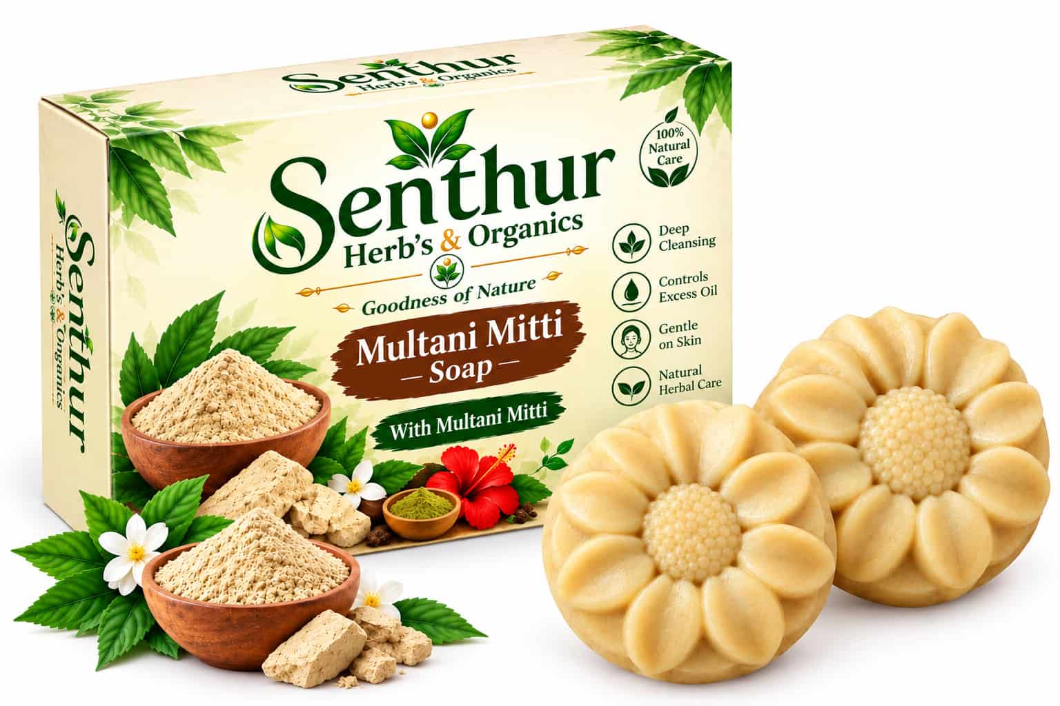 Senthur Herbs  Multani Mitti  Herbal Soap